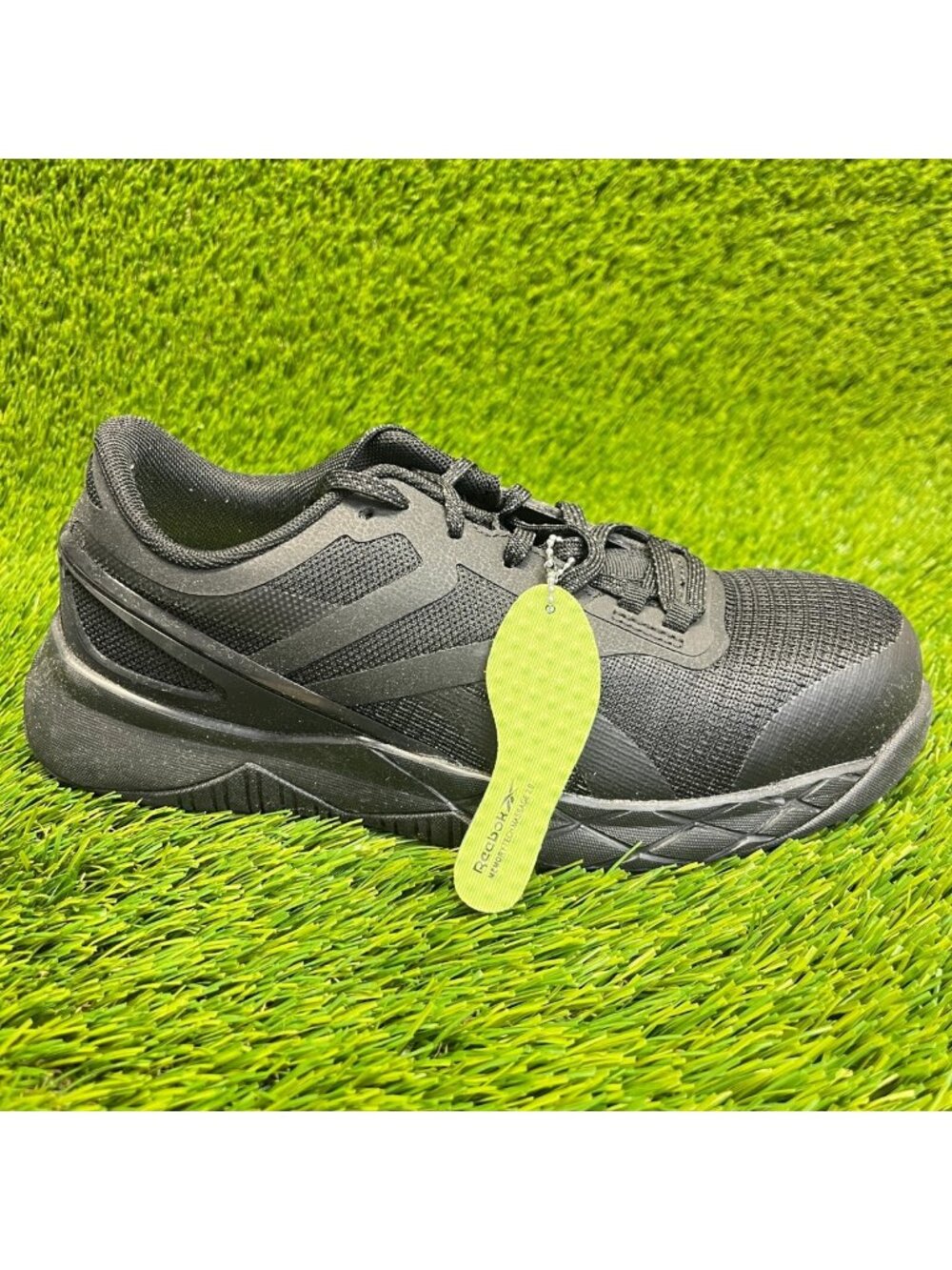 Reebok Nanoflex TR Womens Size 7W Black Outdoor Composite Toe Safety Work Shoes